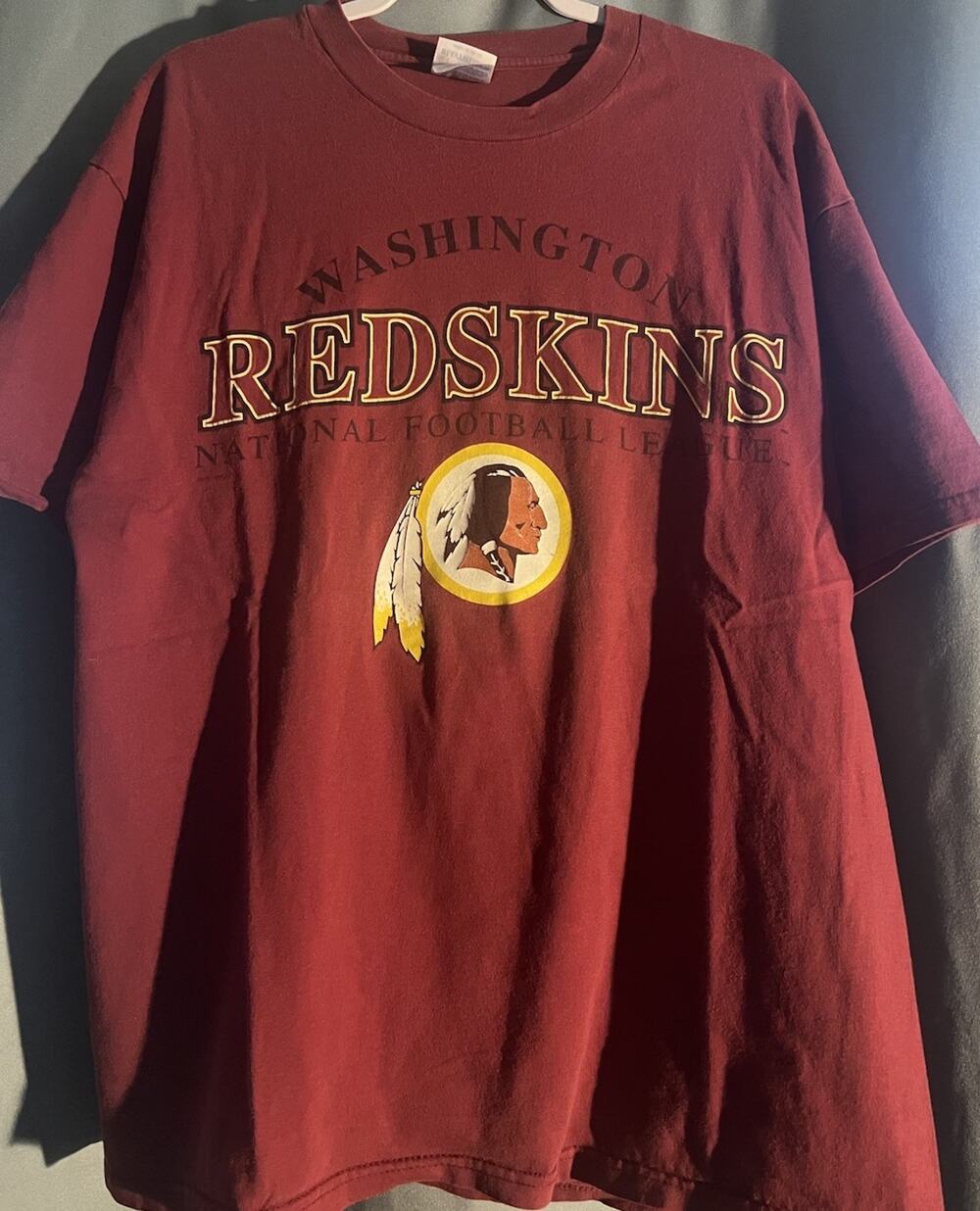 VTG Hanes Beefy-T Heavyweight Single Stitch Washington Redskins NFL T-Shirt L XL
